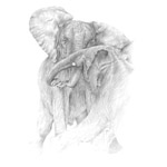 kämpfende Elefanten